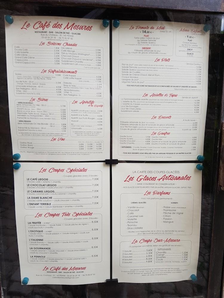 Café des Mesures - Menu Image 4